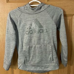 Grey Adidas Girls Hoodie